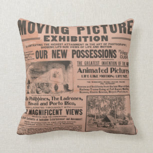  krant "Moving Afbeelding" Pillow Kussen