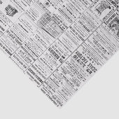  krant News Black & White Decoupaging Tissuepapier (Detail)