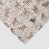 krant Paardencollage Tissuepapier (Detail)