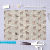 krant Paardencollage Tissuepapier (Craft)