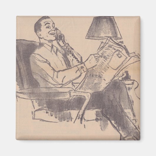 krant papa magneet (Voorkant)