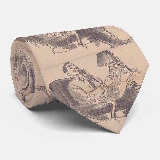  krant papa Stropdas (Opgerold)