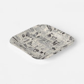  krant papieren bordje (Gebogen)