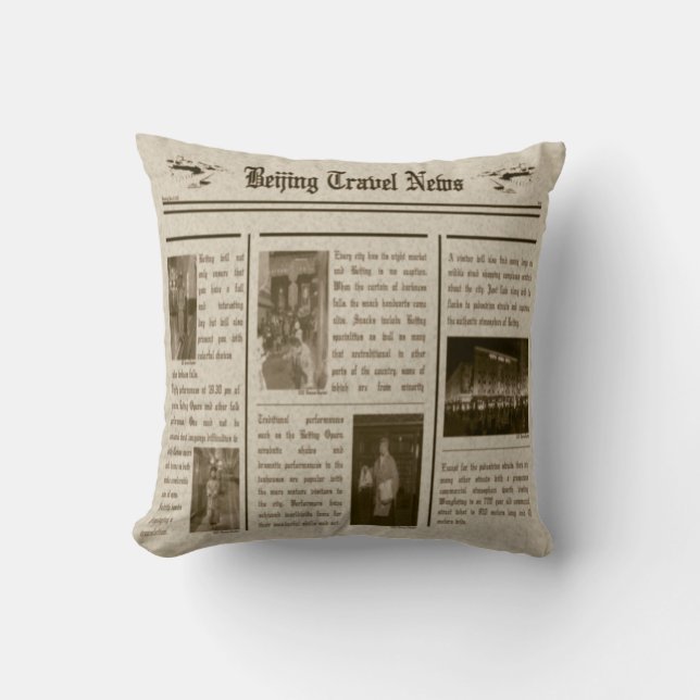 Krant Pillow Kussen (Voorkant)