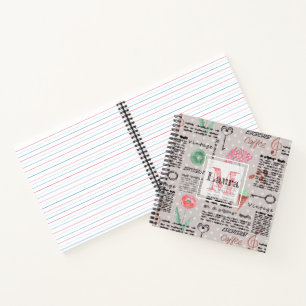  krant poka dots stijlvol retro notitieboek