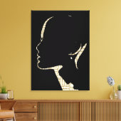 Krant Print Mode Silhouette Art (Insitu (Woonkamer))