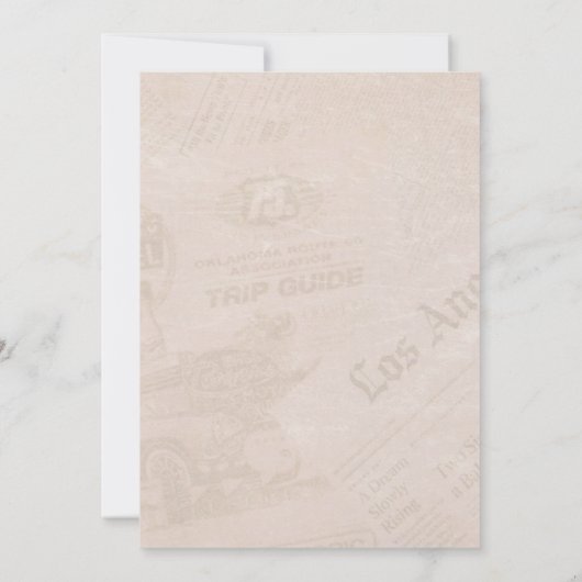 Krant Quinceañera Donkerblauw Kaart (Achterkant)