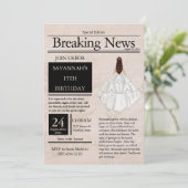  krant Quinceañera Silver White Kaart (Staand voorkant)