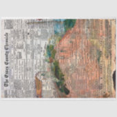  krant "Rustic Newspaper Decoupage" Tissuepapier (Voorkant)