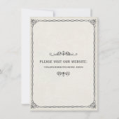  krant Save the Date Invitation (Achterkant)