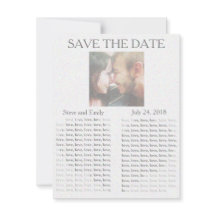 Krant "Save the Date"