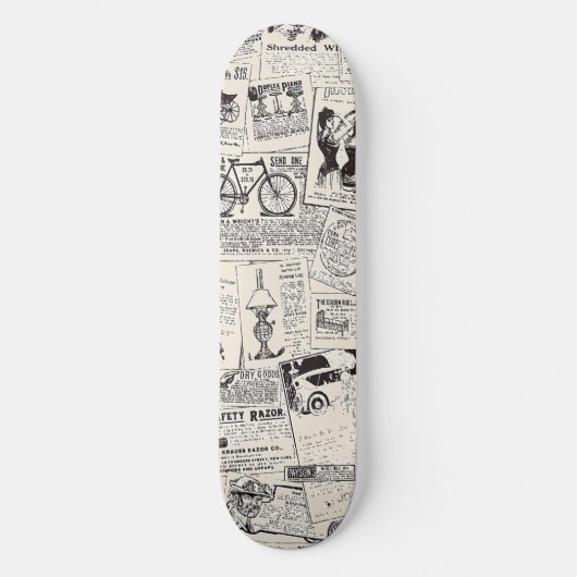 krant skateboard (Voorkant)