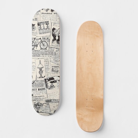 krant skateboard (Voorkant)