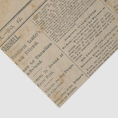 Krant The Boston Newspaper Tissuepapier (Detail)