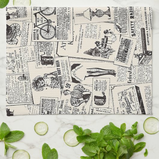 krant theedoek (Gevouwen)