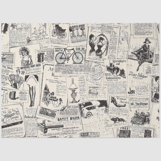 krant tissuepapier (Voorkant)