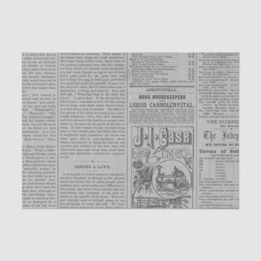 krant tissuepapier (Voorkant)
