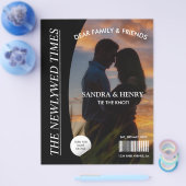 Krant Trouwprogramma Fototijdschrift Leuke feiten Flyer (Enkel)