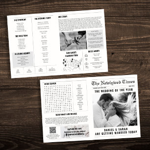 Krant Trouwprogramma Info Word Zoeken Foto's Kaart
