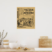  krant Tulsa 1922, show, advertentie Poster (Keuken)