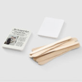 Krant unieke foto bruiloft dank u handwaaier (Niet-gemonteerd)