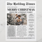 Krant Unieke Kerstfoto Vakantie Kaart (Voorkant)