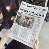 Krant Unieke Kerstfoto Vakantie Kaart