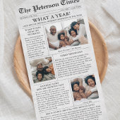 Krant Unieke Kerstmis Fotocollage All In One Uitnodiging