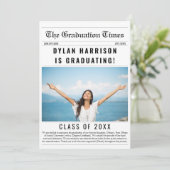 Krant Unieke Klasse van 2024 Afstuderen Aankondiging (Staand voorkant)