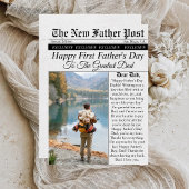 Krant Unieke Leuke Foto Eerste Vaderdag Kaart