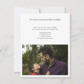 Krant Unique 2 foto Happy Vaderdag Kaart (Achterkant)