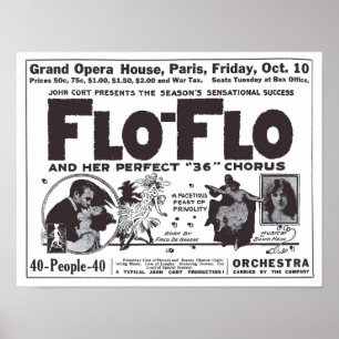  krant Vaudeville 1919 en poster