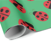 Krante ladybugs-ontwerpwals voor papier (Rol Hoek)