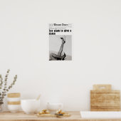 Kranten Poster, retro trendy Wall Art Poster (Keuken)
