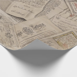 kranten schrijven kaarten cadeaupapier