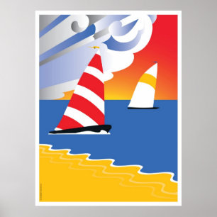 Kranten vóór de wind poster