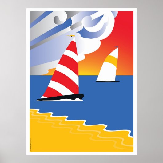 Kranten vóór de wind poster (Voorkant)