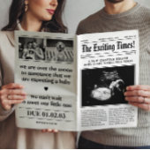 Kranten Zwangerschapsaankondiging Vouw In Halve Poster