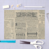  krantenadvertentie tissuepapier (Craft)