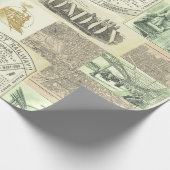  krantenadvertenties Collage Cadeaupapier (Hoek)