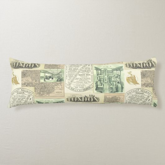  krantenadvertenties Collage Lichaamskussen (Voorkant)