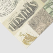  krantenadvertenties Collage Tissuepapier (Detail)