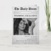 Krantenartikel Gevouwen Huwelijksprogramma Programma (Voorkant)