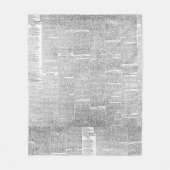 Krantendruk Fleece Deken (Voorkant)