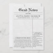 Krantenfoto Afstudeerfeest Kaart (Voorkant)