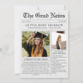 Krantenfoto Afstuderen Aankondiging (Voorkant)