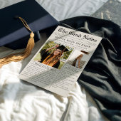 Krantenfoto Afstuderen Aankondiging