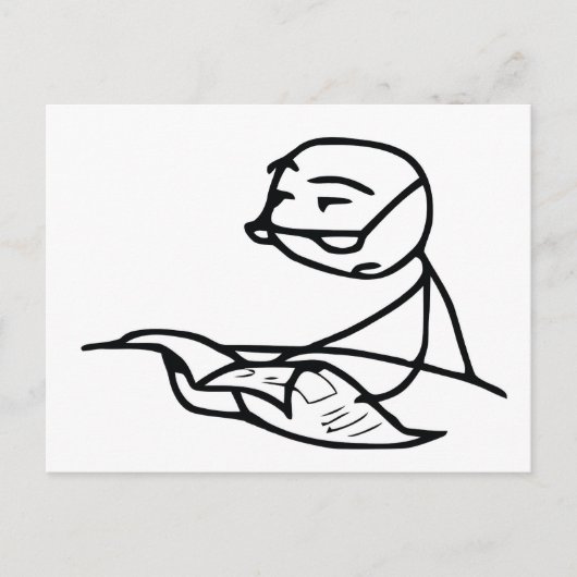 Krantenjongen Briefkaart (Voorkant)