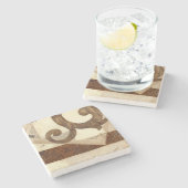  krantenknippen stenen onderzetter (Zijkant)