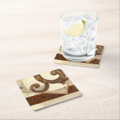  krantenknippen vierkante kartonnen onderzetter (Insitu)